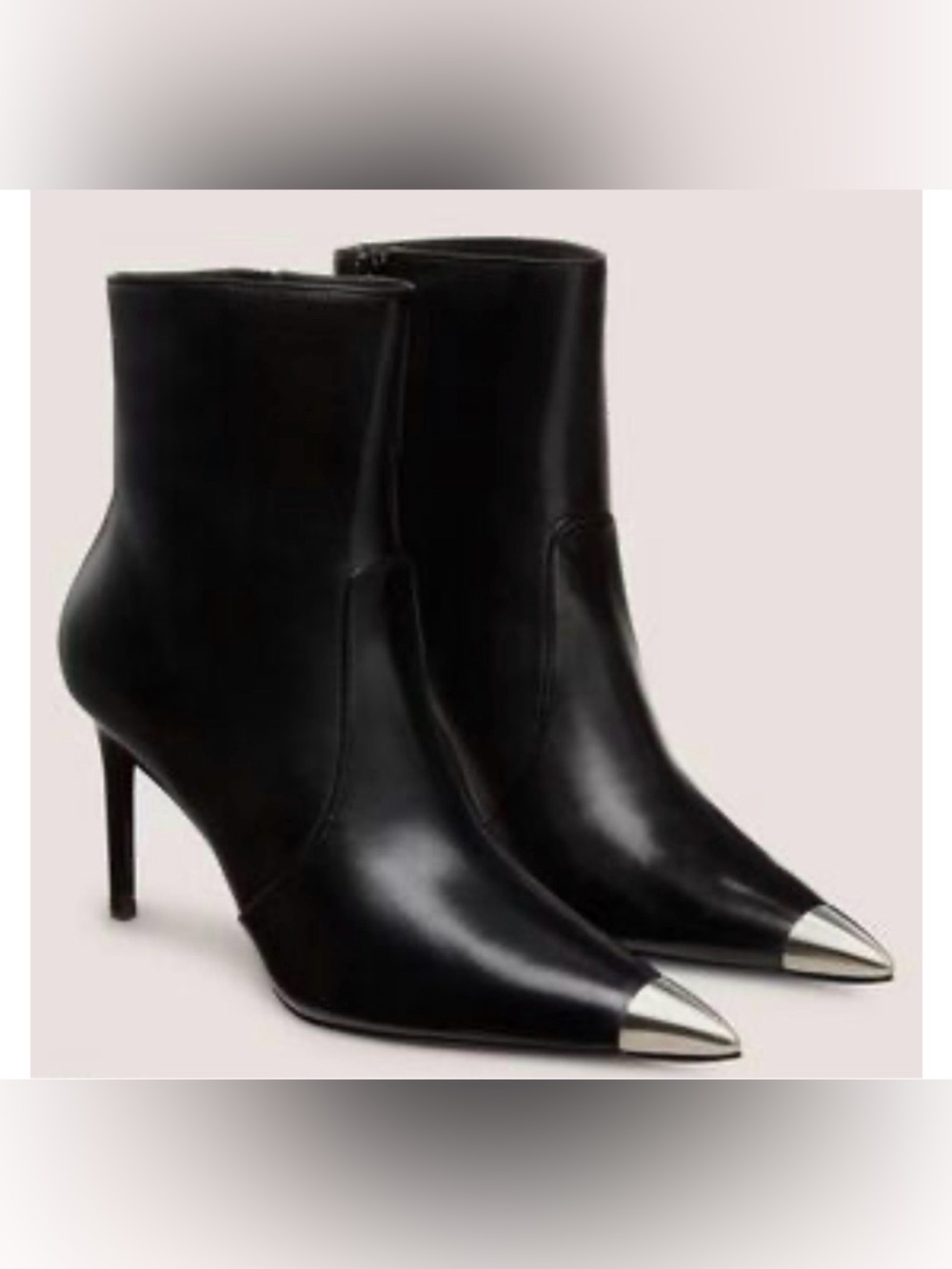Stuart Weitzman Capsize 85 Zip Bootie Italian Leather Fall Cap Toe Ankle Boots